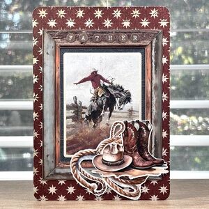 Handmade Western Cowboy Greeting Card for Father